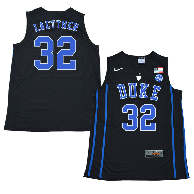 Duke Blue Devils #32 Christian Laettner College Basketball Jerseys Sale-Black